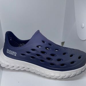🔥 boys Kids Navy  Shoes by Rugged shark sz 2 New